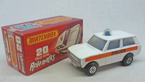 Picture of Matchbox Superfast MB20e Range Rover Police Patrol White with Blue Interior