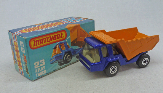 Picture of Matchbox Superfast MB23f Atlas Truck Blue/Orange K Box
