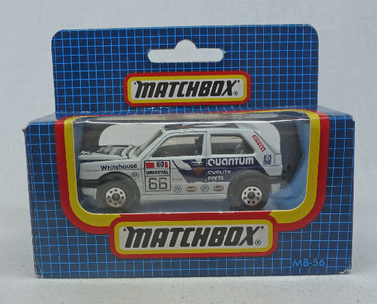Picture of Matchbox Dark Blue Box MB56 VW Golf GTi White "Quantum"