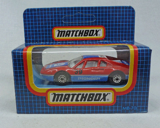 Picture of Matchbox Dark Blue Box MB70 Ferrari 308 GTB Red/Blue