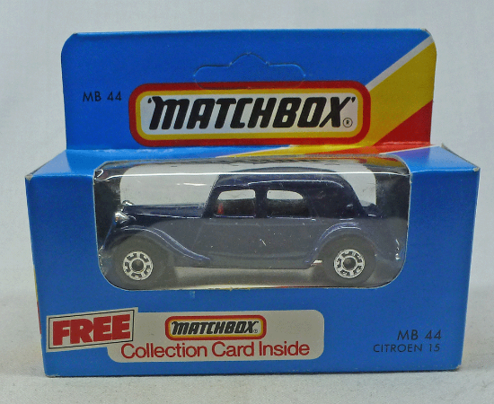 Picture of Matchbox Blue Box MB44 Citroen 15 Blue with Red Interior [B] 