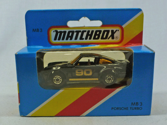 Picture of Matchbox Blue Box MB3 Porsche Turbo Black