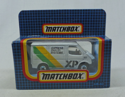 Picture of Matchbox Dark Blue Box MB60 Ford Transit Van "XP Express Parcel Systems"