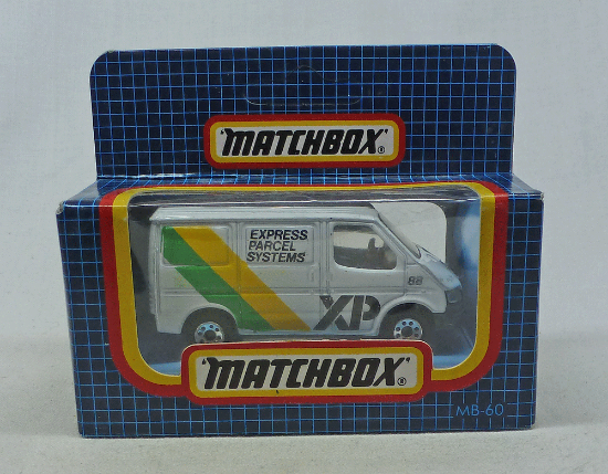 Picture of Matchbox Dark Blue Box MB60 Ford Transit Van "XP Express Parcel Systems"