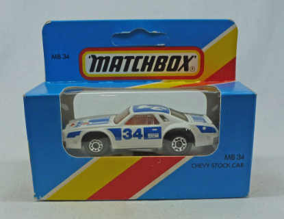 Picture of Lesney Matchbox Blue Box MB34f Chevy Stock Car