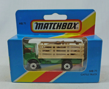 Picture of Lesney Matchbox Blue Box MB71e Dodge Cattle Truck Green/Cream