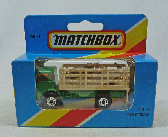 Picture of Lesney Matchbox Blue Box MB71e Dodge Cattle Truck Green/Cream