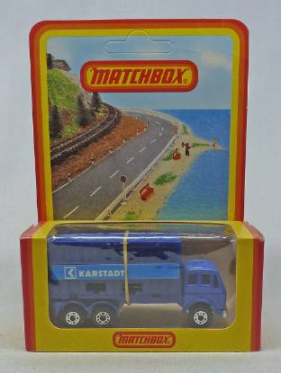 Picture of Matchbox Superfast MB42e Mercedes Container Truck BLUE "Karstadt"