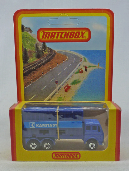 Picture of Matchbox Superfast MB42e Mercedes Container Truck BLUE "Karstadt"