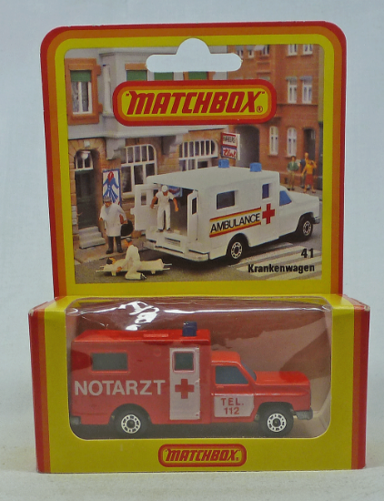 Picture of Matchbox Superfast MB41e Ambulance RED "Notarzt"