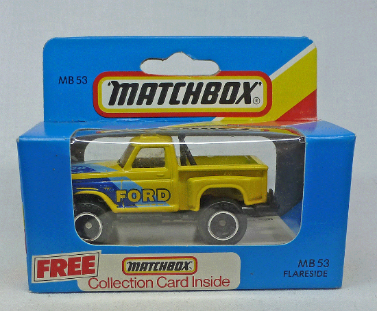 Picture of Matchbox Blue Box MB53 Flareside Yellow 