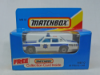 Picture of Matchbox Blue Box MB10 US Police Car with "SFPD" Door Tampos 