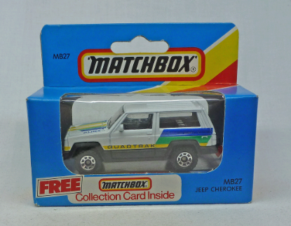 Picture of Matchbox Blue Box MB27 Jeep Cherokee White [B]