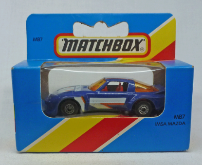 Picture of Matchbox Blue Box MB7 IMSA Mazda with Dot Dash Wheels [A]