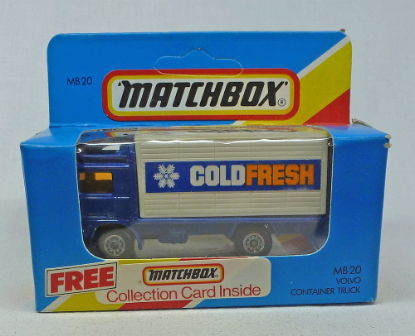 Picture of Matchbox Blue Box MB20 Volvo Container Truck "Cold Fresh" [B]