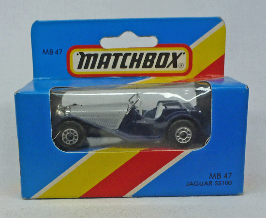 Picture of Matchbox Blue Box MB47 Jaguar SS100 Blue/Grey [A]