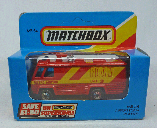 Picture of Matchbox Blue Box MB54 Airport Foam Monitor Red/Yellow
