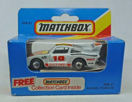 Picture of Matchbox Blue Box MB41 Racing Porsche White [B]