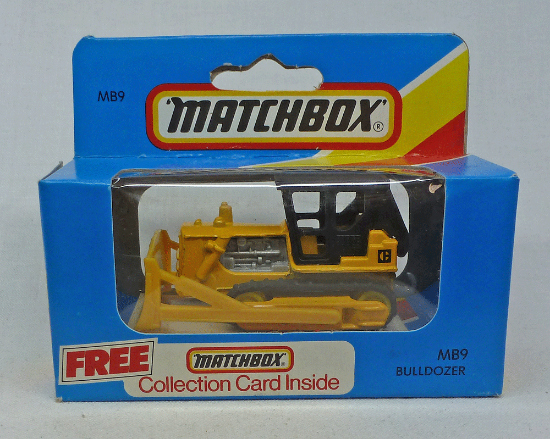 Picture of Matchbox Blue Box MB9 Caterpillar Bulldozer Yellow/Black [B]