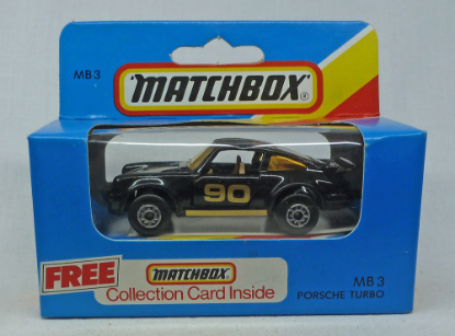 Picture of Matchbox Blue Box MB3 Porsche Turbo Black