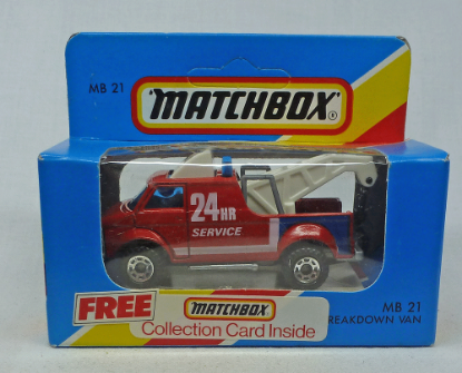 Picture of Matchbox Blue Box MB21 Breakdown Van Red