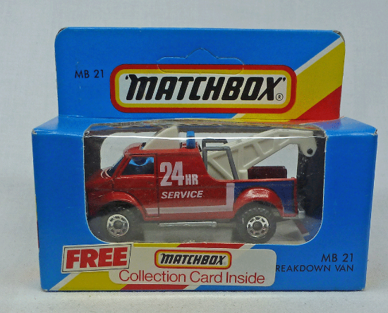 Picture of Matchbox Blue Box MB21 Breakdown Van Red