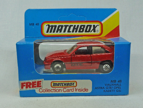 Picture of Matchbox Blue Box MB48 Vauxhall Astra GTE Red