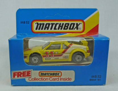 Picture of Matchbox Blue Box MB52 BMW M1 Yellow [B]