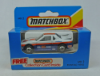 Picture of Matchbox Blue Box MB2 Pontiac Fiero Blue/White with 8 Dot Wheels