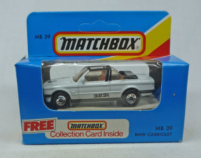 Picture of Matchbox Blue Box MB39 BMW 323i Cabriolet White