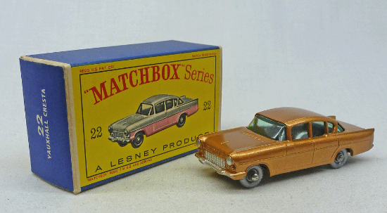 Picture of Lesney Matchbox Toys MB22b Vauxhall Cresta Gold