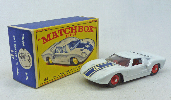 Picture of Lesney Matchbox Toys MB41c Ford GT40 with RED WHEELS