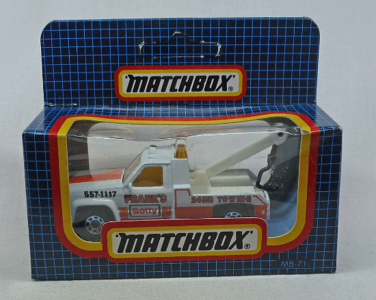 Picture of Matchbox Dark Blue Box MB71 GMC Wreck Truck