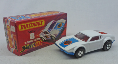 Picture of Matchbox Superfast MB8g De Tomaso Pantera with RED Interior