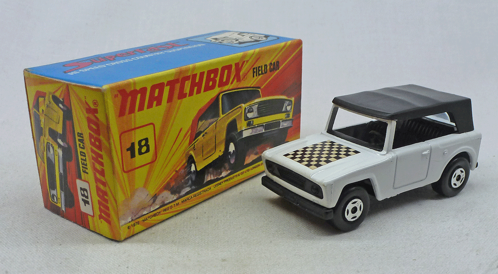 Rockertron Toys. Matchbox Superfast MB18e Field Car WHITE with CHROME ...
