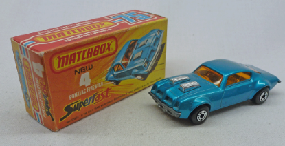 Picture of Matchbox Superfast MB4f Pontiac Firebird Light Blue 