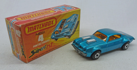 Picture of Matchbox Superfast MB4f Pontiac Firebird Light Blue 