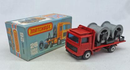 Picture of Matchbox Superfast MB26f Volvo Cable Truck Red