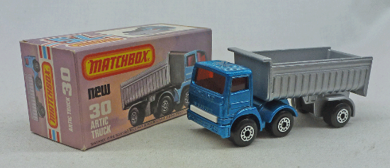 Picture of Matchbox Superfast MB30f Artic Truck Blue/Silver with NO.30 BASE