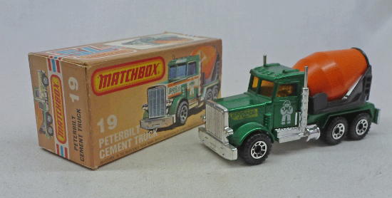 Picture of Matchbox Superfast MB19g Peterbilt Cement Truck Metallic Green