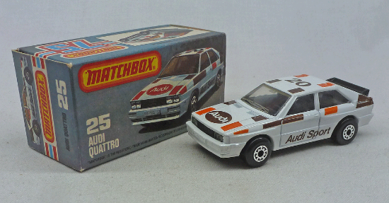 Picture of Matchbox Superfast MB25G Audi Quattro with Satin Base