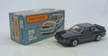 Picture of Matchbox Superfast MB25G Audi Quattro BLACK COLOUR TRIAL