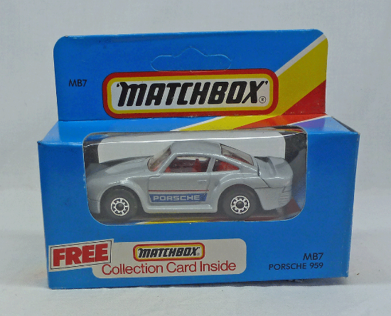 Picture of Matchbox Blue Box MB7 Porsche 959 Light Metallic Grey with 5 Arch Wheels