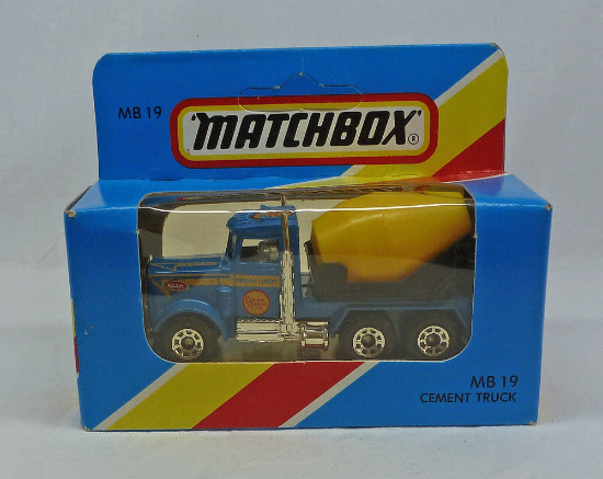Picture of Matchbox Blue Box MB19 Peterbilt Cement Truck Blue [A]