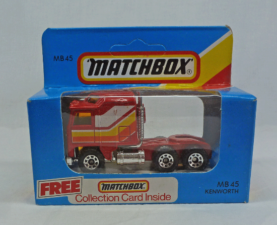 Picture of Matchbox Blue Box MB45 Kenworth Truck Red with WYO Tampos CP Exhausts