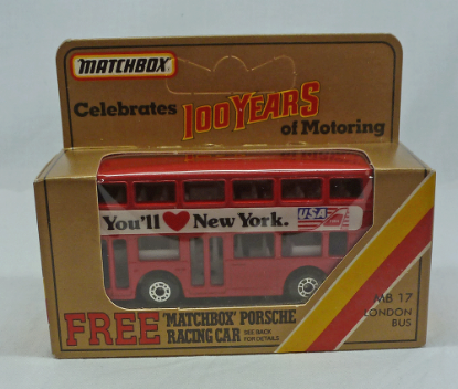 Picture of Matchbox GOLD Box MB17 London Bus "You'll Love New York" 