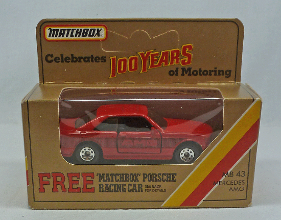 Picture of Matchbox GOLD Box MB43 AMG Mercedes Red 