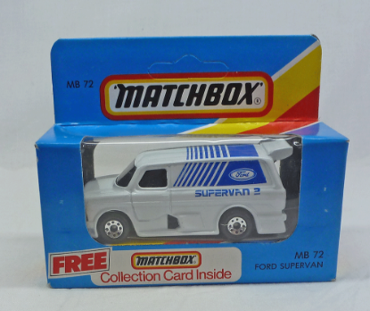 Picture of Matchbox Blue Box MB72 Ford Supervan with Light Blue Tampos