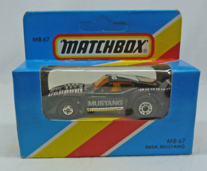 Picture of Matchbox Blue Box MB67 IMSA Mustang with Red/White Tampos & 5 Spoke Wheels