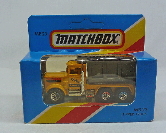 Picture of Matchbox Blue Box MB23 Peterbilt Tipper Truck "Dirty Dumper"